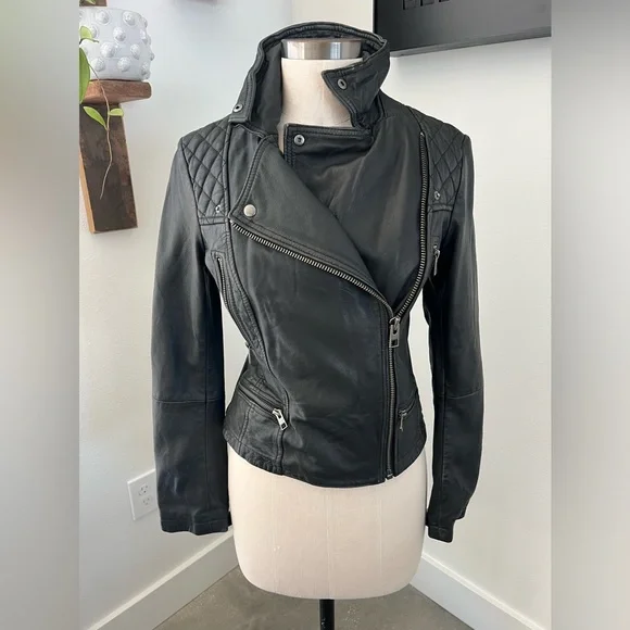 All Saints Leather Jacket - Picture 2 of 11